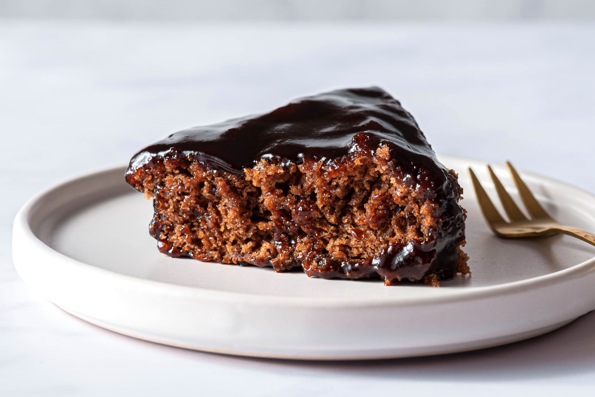 Upside Down Chocolate Fudge Cake