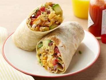 Mexican breakfast burritos